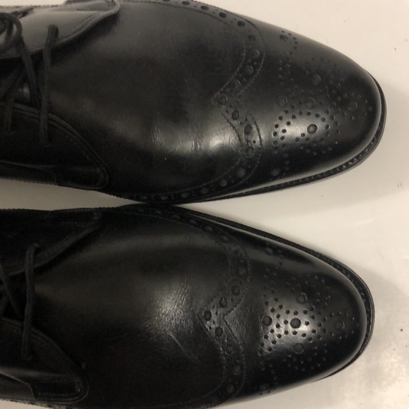 Alan McAfee 9 Shoes Black Leather Lace Up Made in England in Excellent Condition - Picture 10 of 10